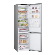 LG 2.03M 387L Kølefryseskab(Prime Silver) - Energiklasse C, Nature Fresh, Door Cooling+™ og Smart Diagnosis™, GBV7280CPY