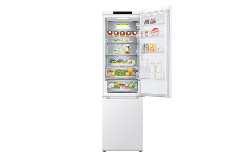 LG 2.03M 387L Kølefryseskab(Essence White ) - Energiklasse C, Nature Fresh, Door Cooling⁺™ og Smart Diagnosis™, GBV7280CSW