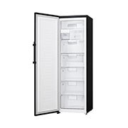 LG 323L Fritstående fryser (Matte Black) - Energiklasse F, Total No Frost og Smart Diagnosis™ med Wi-Fi, GF5237MCJZ1
