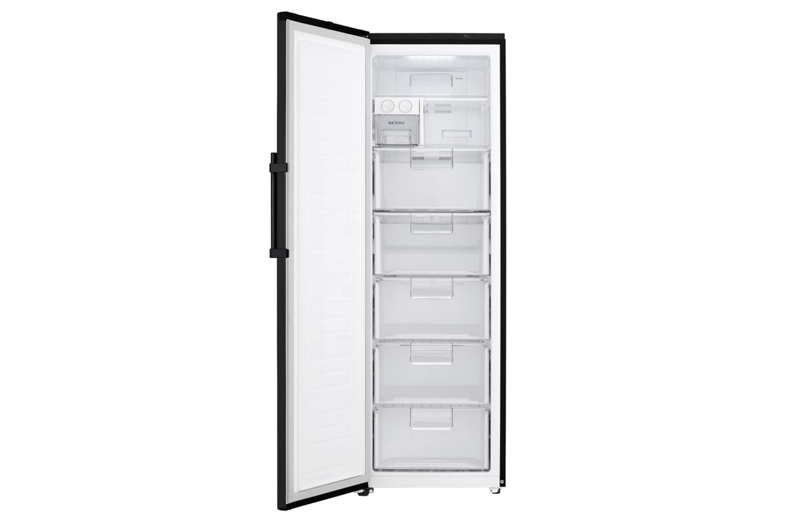 LG 323L Fritstående fryser (Matte Black) - Energiklasse F, Total No Frost og Smart Diagnosis™ med Wi-Fi, GF5237MCJZ1