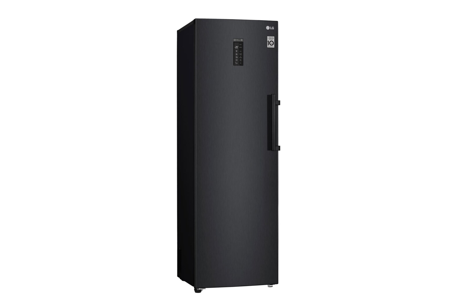 LG 323L Fritstående fryser (Matte Black) - Energiklasse F, Total No Frost og Smart Diagnosis™ med Wi-Fi, GF5237MCJZ1