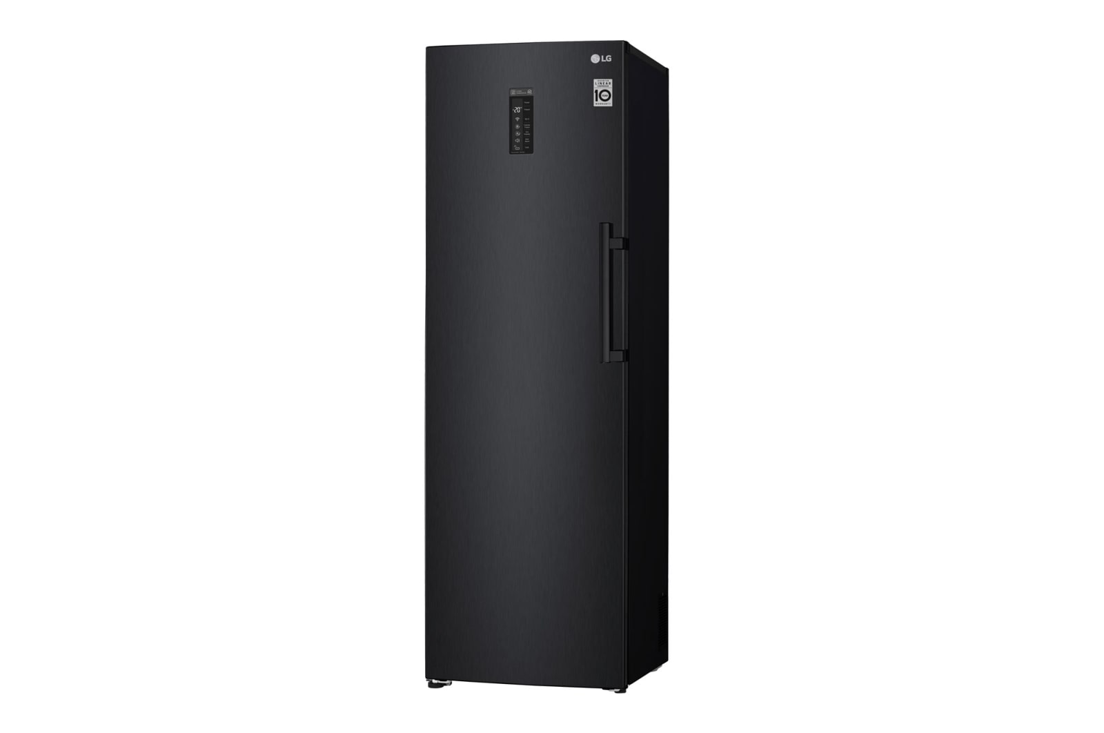 LG 323L Fritstående fryser (Matte Black) - Energiklasse F, Total No Frost og Smart Diagnosis™ med Wi-Fi, GF5237MCJZ1