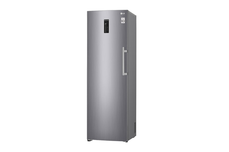 LG 323L Fritstående fryser (Shiny Steel) - Energiklasse F, Total No Frost og Smart Diagnosis™ med Wi-Fi, GF5237PZJZ1
