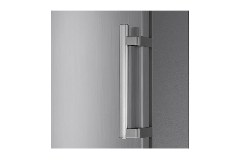 LG 323L Fritstående fryser (Shiny Steel) - Energiklasse F, Total No Frost og Smart Diagnosis™ med Wi-Fi, GF5237PZJZ1