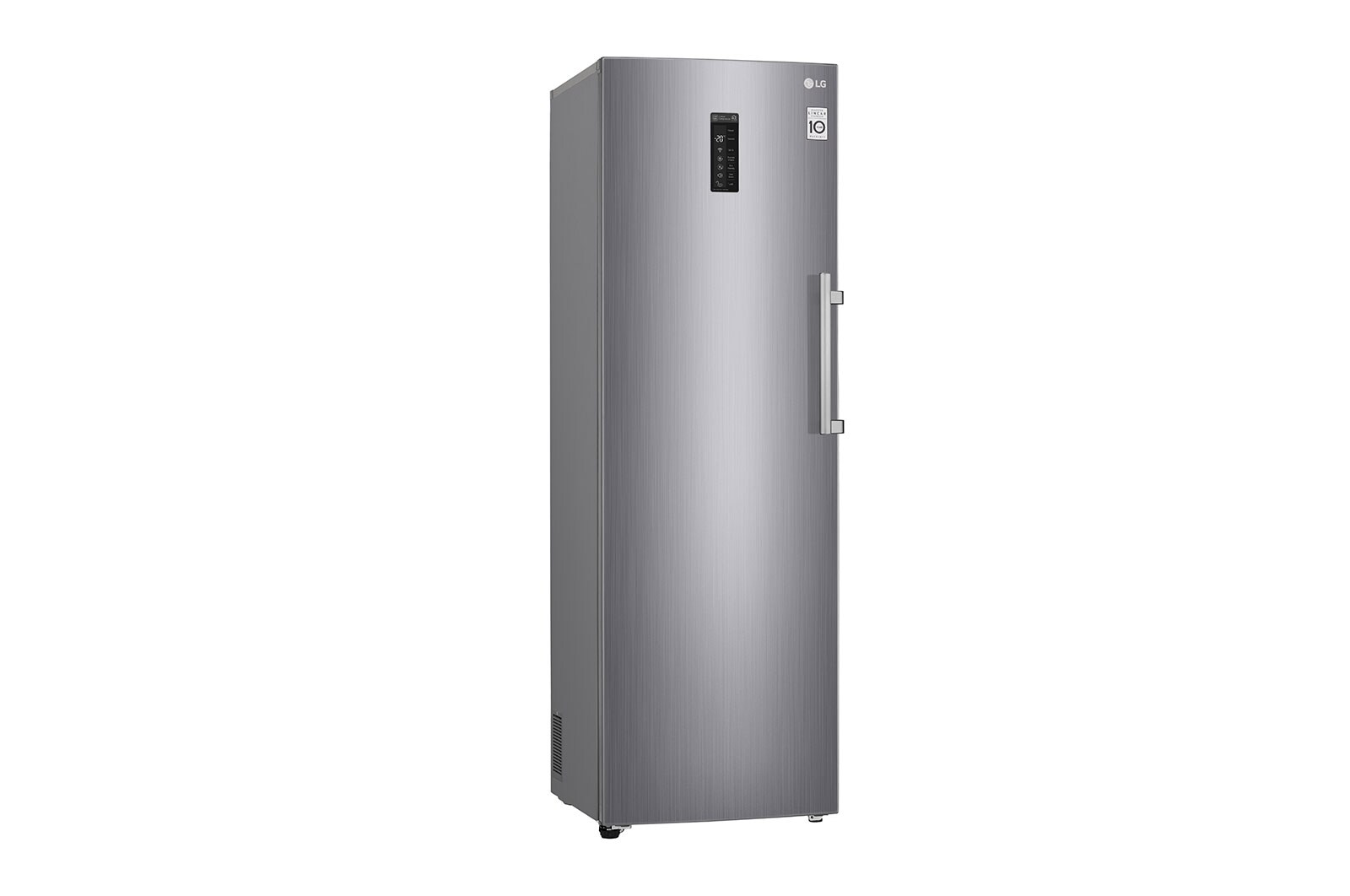 LG 323L Fritstående fryser (Shiny Steel) - Energiklasse F, Total No Frost og Smart Diagnosis™ med Wi-Fi, GF5237PZJZ1