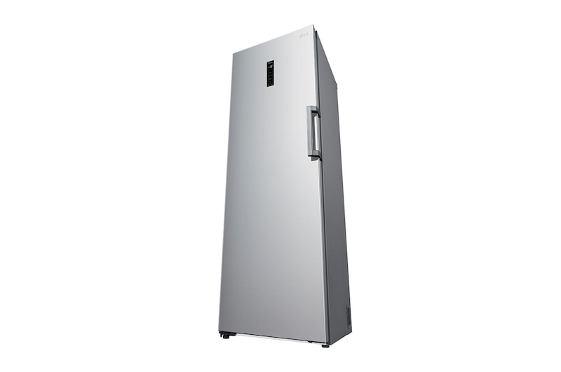 LG 324L Fritstående fryser (Shiny Steel) - Energiklasse E, Total No Frost, Express Freeze, Smart Diagnosis™ med Wi-Fi, GFE41PZGSZ