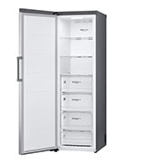 LG 324L Fritstående fryser (Shiny Steel) - Energiklasse E, Total No Frost, Express Freeze, Smart Diagnosis™ med Wi-Fi, GFE41PZGSZ