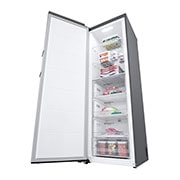 LG 324L Fritstående fryser (Shiny Steel) - Energiklasse E, Total No Frost, Express Freeze, Smart Diagnosis™ med Wi-Fi, GFE41PZGSZ