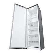 LG 324L Fritstående fryser (Shiny Steel) - Energiklasse E, Total No Frost, Express Freeze, Smart Diagnosis™ med Wi-Fi, GFE41PZGSZ