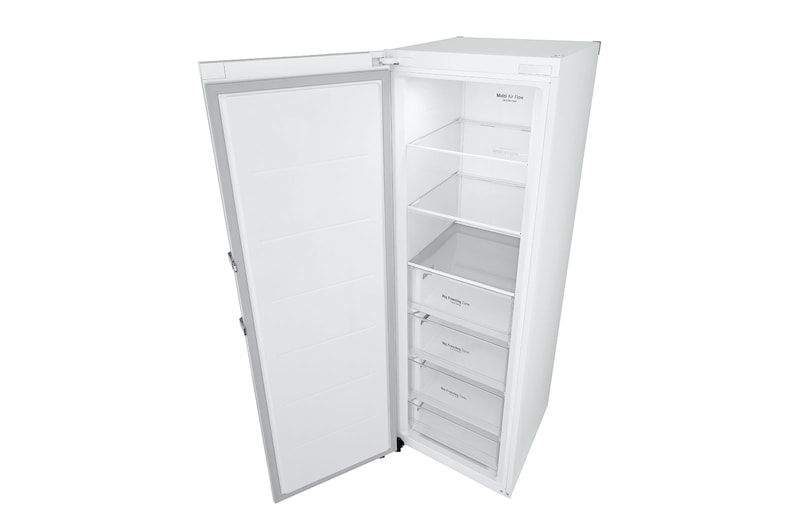 LG 324L Fritstående fryser (Hvid) - Energiklasse E, Total No Frost, Express Freeze, Smart Diagnosis™ med Wi-Fi, GFE41SWGSZ