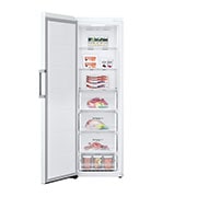 LG 324L Fritstående fryser (Hvid) - Energiklasse E, Total No Frost, Express Freeze, Smart Diagnosis™ med Wi-Fi, GFE41SWGSZ