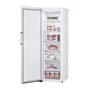 LG 324L Fritstående fryser (Hvid) - Energiklasse E, Total No Frost, Express Freeze, Smart Diagnosis™ med Wi-Fi, GFE41SWGSZ