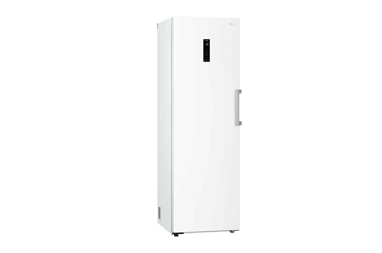 LG 324L Fritstående fryser (Hvid) - Energiklasse E, Total No Frost, Express Freeze, Smart Diagnosis™ med Wi-Fi, GFE61SWCSZ