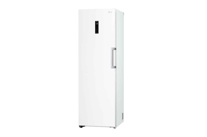 LG 324L Fritstående fryser (Hvid) - Energiklasse E, Total No Frost, Express Freeze, Smart Diagnosis™ med Wi-Fi, GFE61SWCSZ