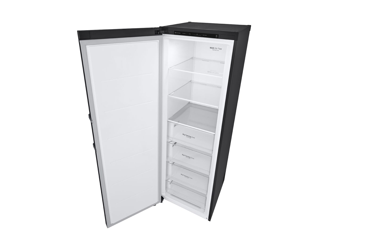 LG 324L Fritstående fryser (Matte Black) - Energiklasse D, Total No Frost, Express Freeze, GFT41MCGSF