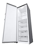 LG 324L Fritstående fryser (Shiny Steel) - Energiklasse D, Total No Frost, Express Freeze, GFT41PZGSF