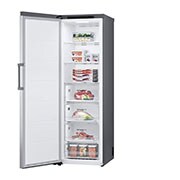 LG 324L Fritstående fryser (Shiny Steel) - Energiklasse E, Total No Frost, Express Freeze, GFT41PZGSZ