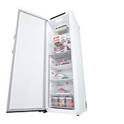 LG 324L Fritstående fryser (Hvid) - Energiklasse D, Total No Frost, Express Freeze, GFT41SWGSF