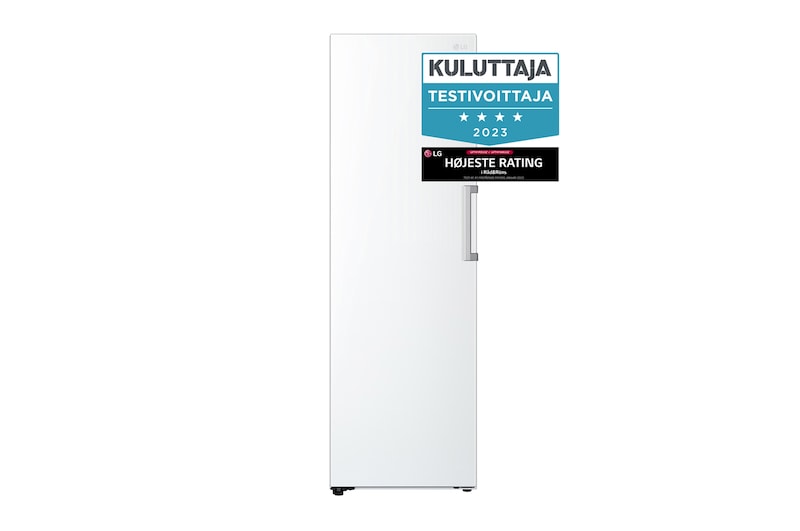 LG 324L Fritstående fryser (Hvid) - Energiklasse E, Total No Frost, Express Freeze, GFT41SWGSZ