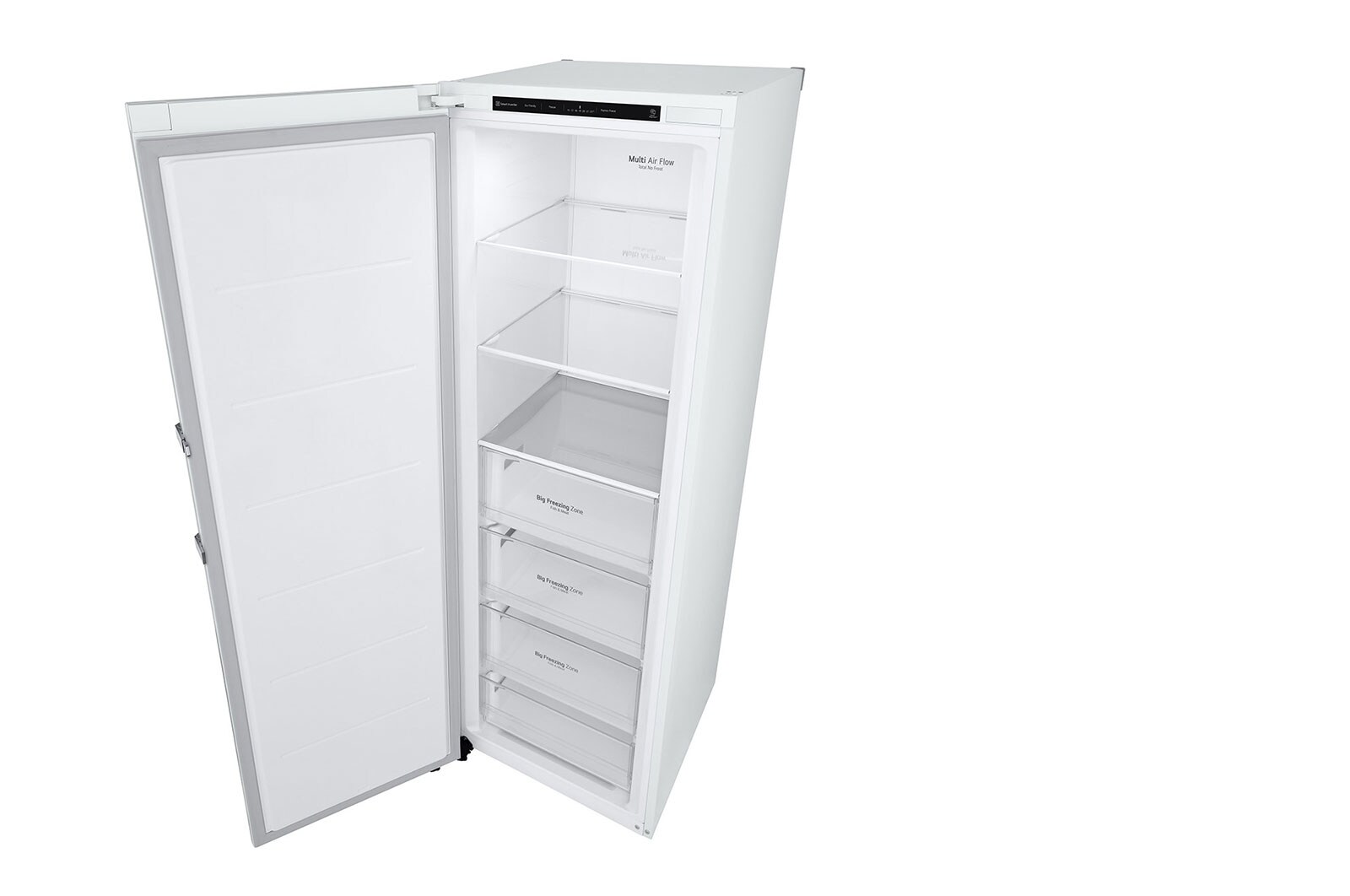 LG 324L Fritstående fryser (Hvid) - Energiklasse E, Total No Frost, Express Freeze, GFT41SWGSZ