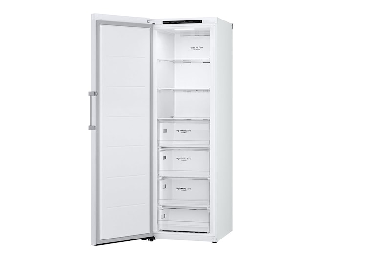 LG 324L Fritstående fryser (Hvid) - Energiklasse E, Total No Frost, Express Freeze, GFT41SWGSZ