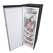 LG 324L Fritstående fryser (Matte Black) - Energiklasse E, Total No Frost, Express Freeze, Smart Diagnosis™, GFT61MCCSZ