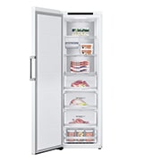 LG 324L Fritstående fryser (Hvid) - Energiklasse E, Total No Frost, Express Freeze, Smart Diagnosis™, GFT61SWCSZ