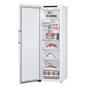 LG 324L Fritstående fryser (Hvid) - Energiklasse E, Total No Frost, Express Freeze, Smart Diagnosis™, GFT61SWCSZ