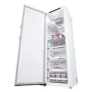 LG 324L Fritstående fryser (Hvid) - Energiklasse E, Total No Frost, Express Freeze, Smart Diagnosis™, GFT61SWCSZ