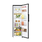 LG 375L Fritstående køleskab (Matte Black) - Energiklasse F, Moist Balance Crisper™ og Smart Diagnosis™ med Wi-Fi, GL5241MCJZ1
