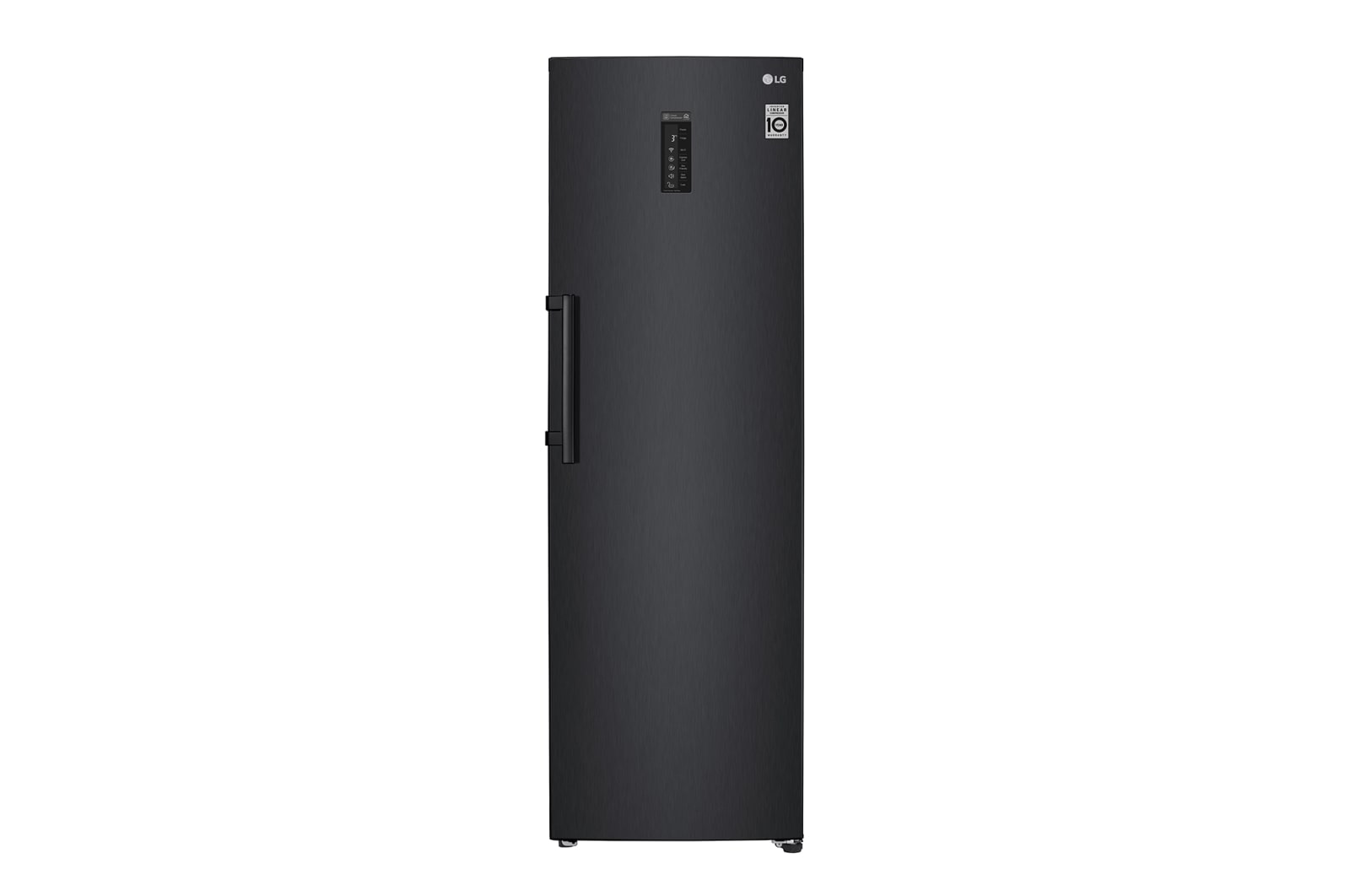 Visning forfra af 375L Fritstående køleskab (Matte Black) - Energiklasse F, Moist Balance Crisper™ og Smart Diagnosis™ med Wi-Fi GL5241MCJZ1