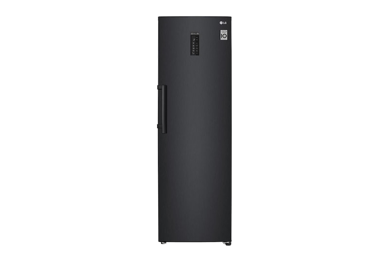 LG 375L Fritstående køleskab (Matte Black) - Energiklasse F, Moist Balance Crisper™ og Smart Diagnosis™ med Wi-Fi, GL5241MCJZ1
