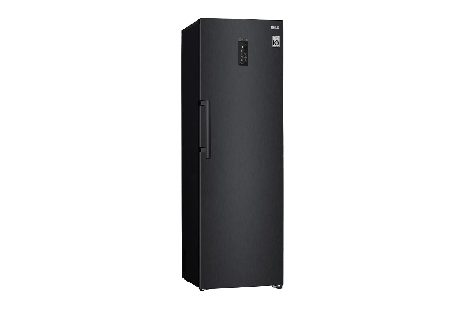LG 375L Fritstående køleskab (Matte Black) - Energiklasse F, Moist Balance Crisper™ og Smart Diagnosis™ med Wi-Fi, GL5241MCJZ1