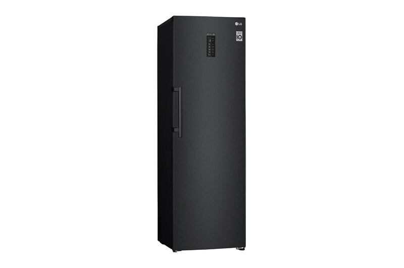 LG 375L Fritstående køleskab (Matte Black) - Energiklasse F, Moist Balance Crisper™ og Smart Diagnosis™ med Wi-Fi, GL5241MCJZ1