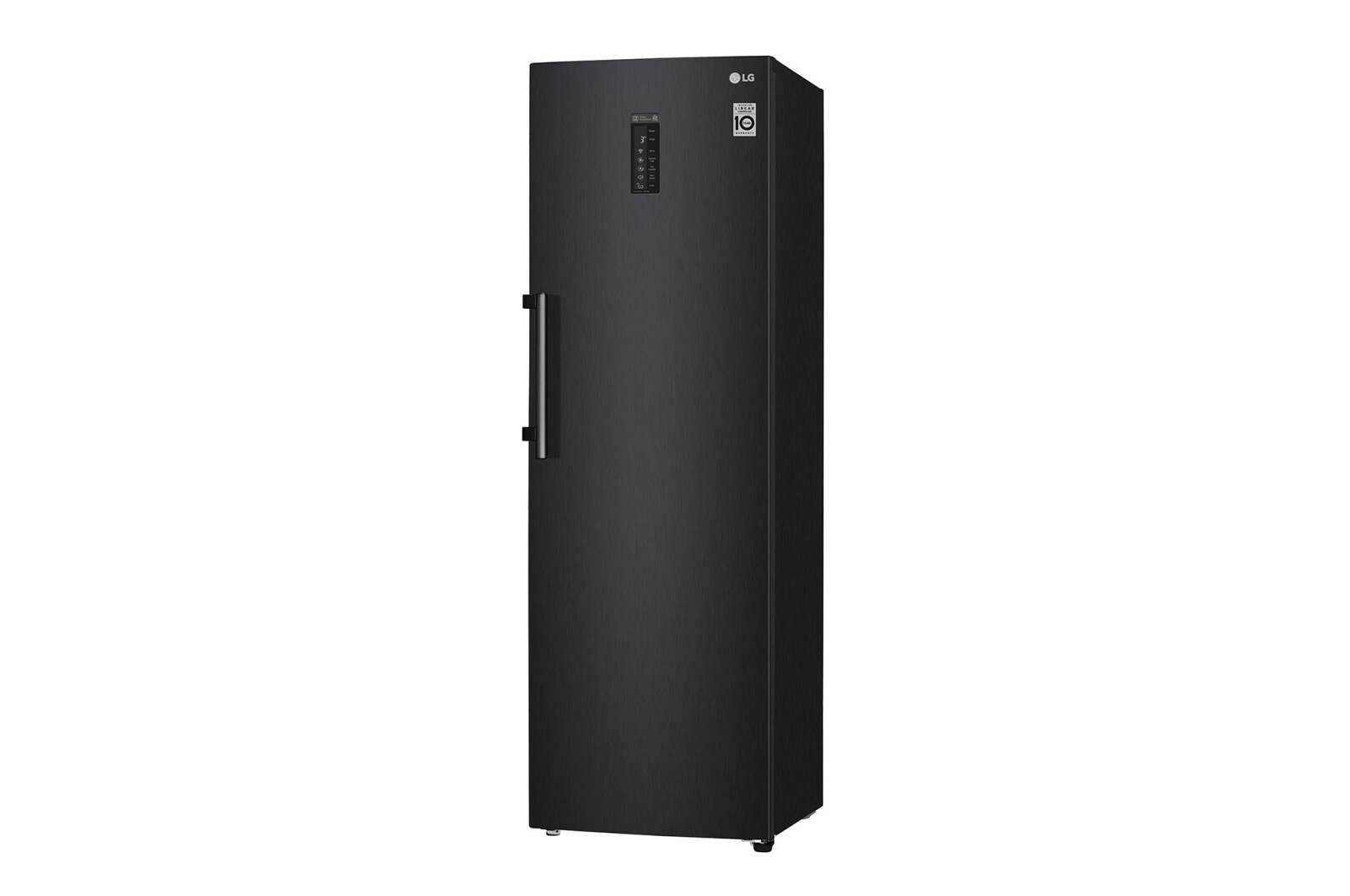 LG 375L Fritstående køleskab (Matte Black) - Energiklasse F, Moist Balance Crisper™ og Smart Diagnosis™ med Wi-Fi, GL5241MCJZ1