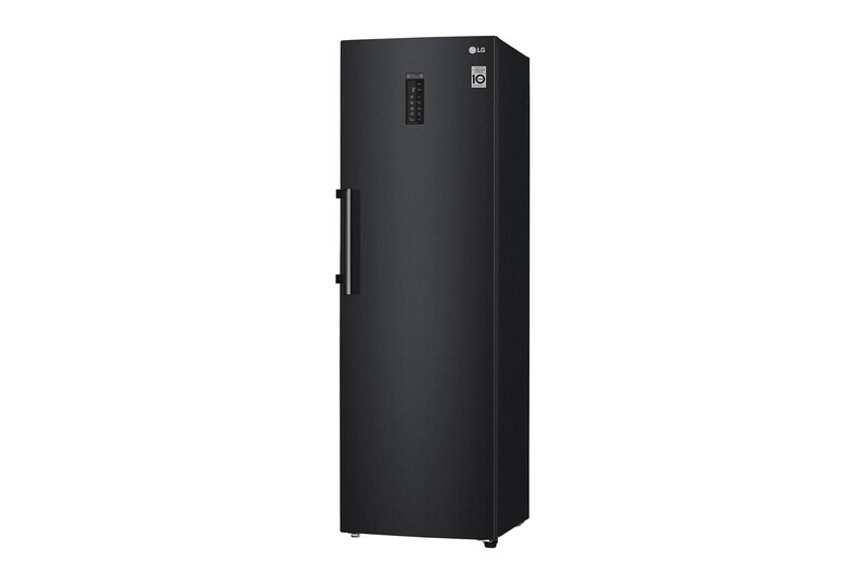 LG 375L Fritstående køleskab (Matte Black) - Energiklasse F, Moist Balance Crisper™ og Smart Diagnosis™ med Wi-Fi, GL5241MCJZ1
