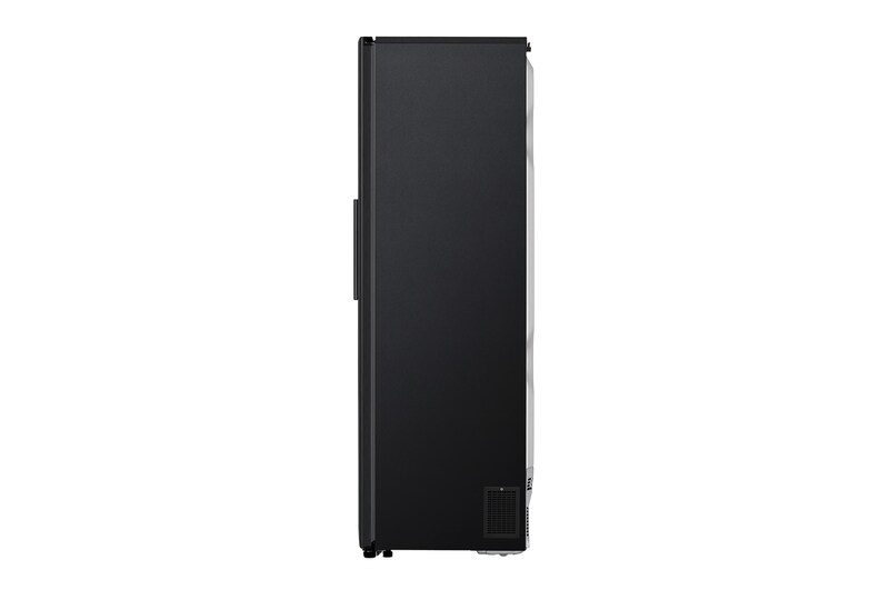 LG 375L Fritstående køleskab (Matte Black) - Energiklasse F, Moist Balance Crisper™ og Smart Diagnosis™ med Wi-Fi, GL5241MCJZ1