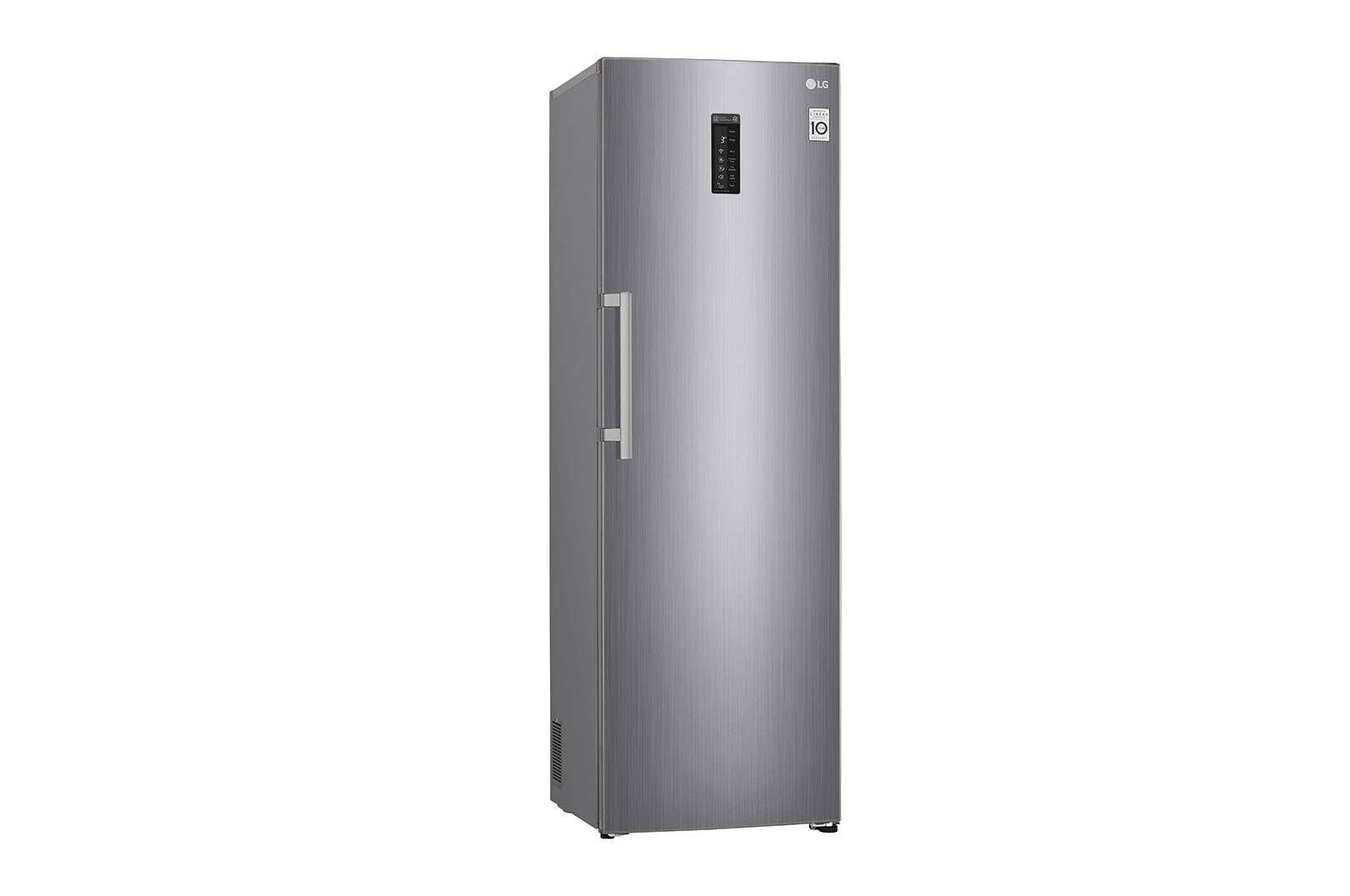 LG 375L Fritstående køleskab (Shiny Steel) - Energiklasse F, Moist Balance Crisper™ og Smart Diagnosis™ med Wi-Fi, GL5241PZJZ1