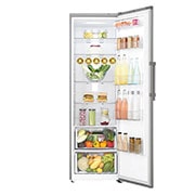 LG 375L Fritstående køleskab (Shiny Steel) - Energiklasse F, Moist Balance Crisper™ og Smart Diagnosis™ med Wi-Fi, GL5241PZJZ1