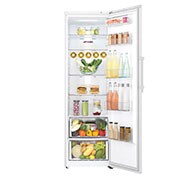 LG 375L Fritstående køleskab (Hvid) - Energiklasse F, Moist Balance Crisper™  og Smart Diagnosis™ med Wi-Fi, GL5241SWJZ1