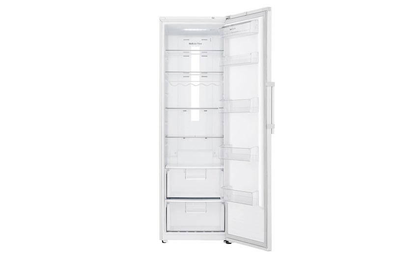 LG 375L Fritstående køleskab (Hvid) - Energiklasse F, Moist Balance Crisper™  og Smart Diagnosis™ med Wi-Fi, GL5241SWJZ1