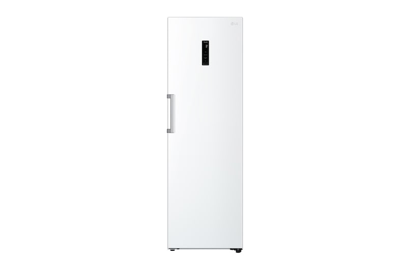 Visning forfra af 386L Fritstående køleskab (Hvit) - Energiklasse E, Door Cooling™, LINEARCooling™, FRESHBalancer™, Smart Diagnosis™ med Wi-Fi, GLE71SWCSZ