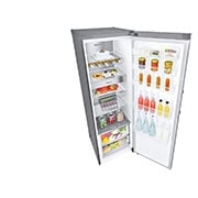 LG 386L Fritstående køleskab (Metal Sorbet) - Energiklasse D, DoorCooling™, LINEARCooling™, FRESHBalancer™, Smart Diagnosis™ med Wi-Fi, GLM71MBCSF