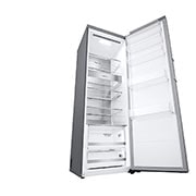 LG 386L Fritstående køleskab (Metal Sorbet) - Energiklasse D, DoorCooling™, LINEARCooling™, FRESHBalancer™, Smart Diagnosis™ med Wi-Fi, GLM71MBCSF