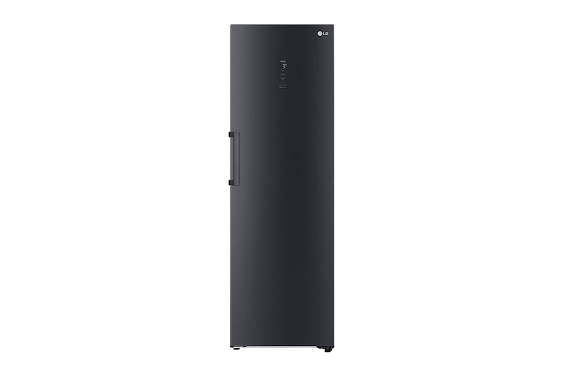 LG 386L Fritstående køleskab (Matte Black) - Energiklasse C, Door Cooling™, LINEARCooling™, FRESHBalancer™, Smart Diagnosis™ med Wi-Fi, GLM71MCCSX