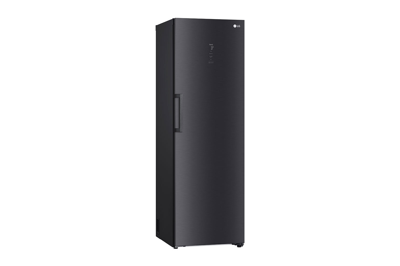 LG 386L Fritstående køleskab (Matte Black) - Energiklasse D, Door Cooling™, LINEARCooling™, FRESHBalancer™, Smart Diagnosis™ med Wi-Fi, GLM71MCCSF