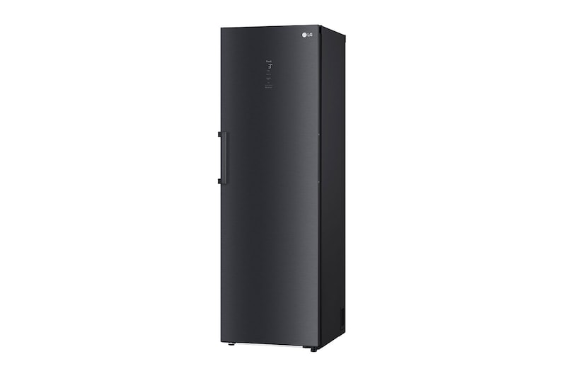 LG 386L Fritstående køleskab (Matte Black) - Energiklasse C, Door Cooling™, LINEARCooling™, FRESHBalancer™, Smart Diagnosis™ med Wi-Fi, GLM71MCCSX