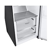 LG 386L Fritstående køleskab (Matte Black) - Energiklasse D, Door Cooling™, LINEARCooling™, FRESHBalancer™, Smart Diagnosis™ med Wi-Fi, GLM71MCCSF