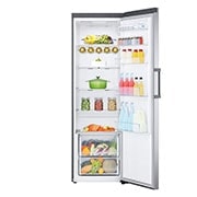 LG 386L Fritstående køleskab (Shiny Steel) - Energiklasse E, DoorCooling™, LINEARCooling™, Moist Balance Crisper™, Smart Diagnosis™ med Wi-Fi, GLE51PZGSZ