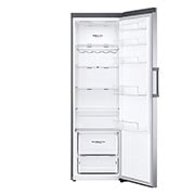 LG 386L Fritstående køleskab (Shiny Steel) - Energiklasse E, DoorCooling™, LINEARCooling™, Moist Balance Crisper™, Smart Diagnosis™ med Wi-Fi, GLE51PZGSZ